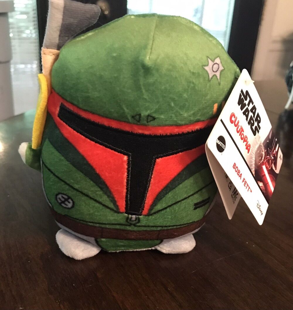 Star Wars: Cuutopia 7" Squishy Plush Toy: Boba Fett: Wave 1 NWT